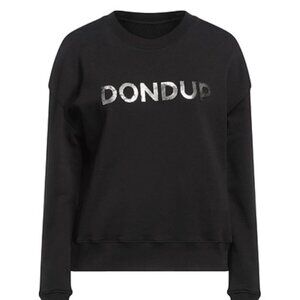 Dondup Black 100% Cotton Sweatshirt Made in Italy